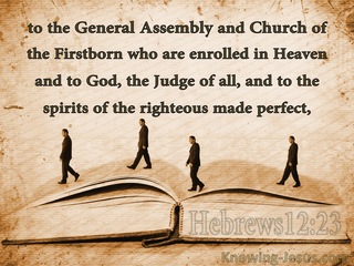 Hebrews 12:23 Church Of The Firstborn (brown)